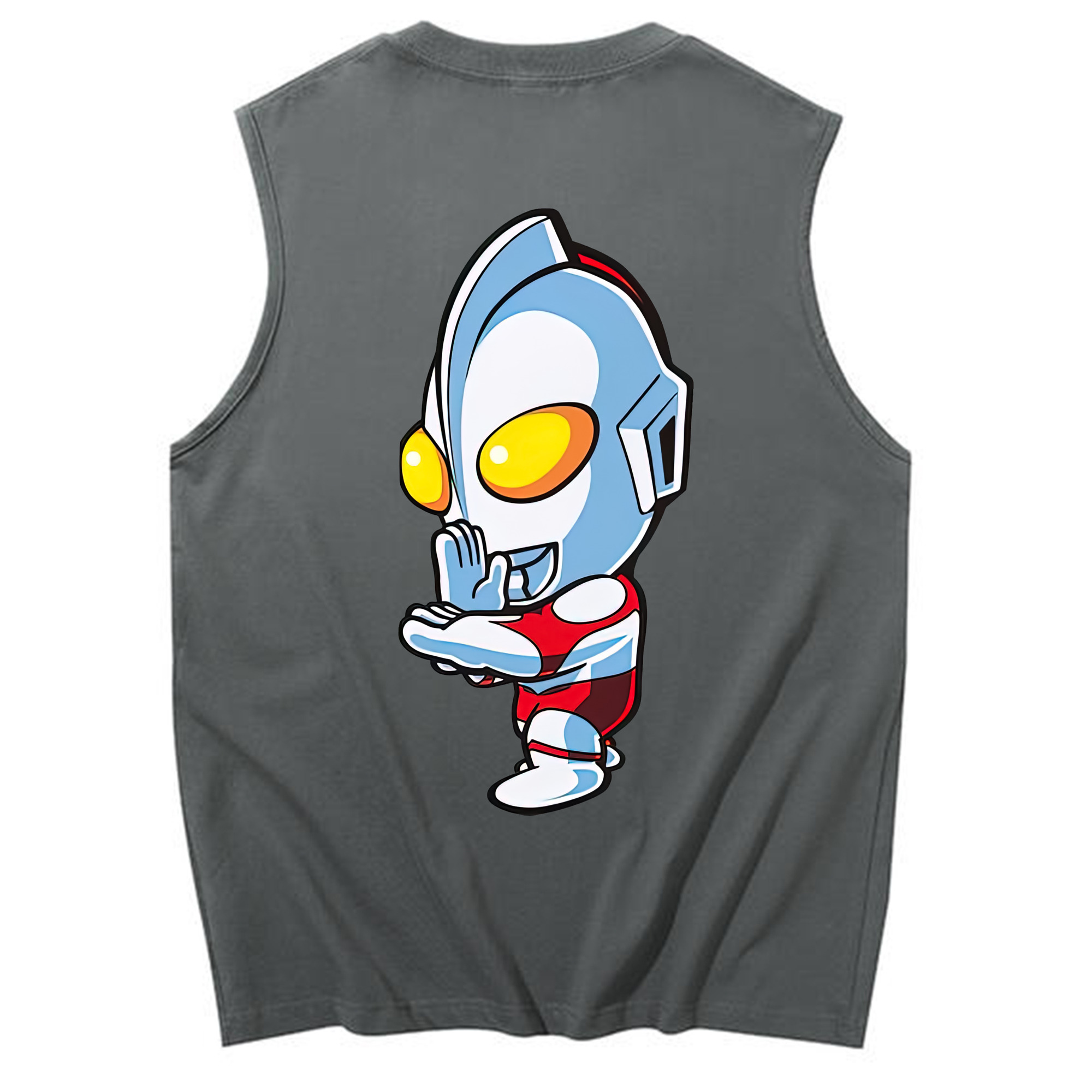 （画像用） ウルトラマン Ultraman コットン100％タンクトップ（背面プリント）